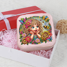Load image into Gallery viewer, Special Shape Little Girl Diamond Art Organizer Box for Necklaces Earrings Rings