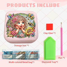 Load image into Gallery viewer, Special Shape Little Girl Diamond Art Organizer Box for Necklaces Earrings Rings