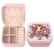 Load image into Gallery viewer, Special Shape Little Girl Diamond Art Organizer Box for Necklaces Earrings Rings