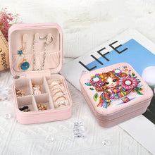 Load image into Gallery viewer, Special Shape Little Girl Diamond Art Organizer Box for Necklaces Earrings Rings