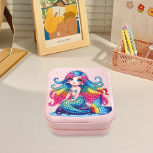 Load image into Gallery viewer, Special Shape Little Girl Diamond Art Organizer Box for Necklaces Earrings Rings