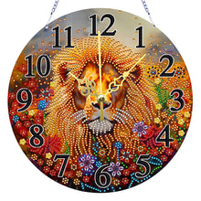 Load image into Gallery viewer, Acrylic Special Shape Animals 5D Diamond Painting Clock Art Craft for Home Decor