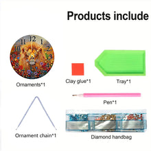 Load image into Gallery viewer, Acrylic Special Shape Animals 5D Diamond Painting Clock Art Craft for Home Decor