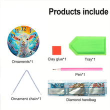 Load image into Gallery viewer, Acrylic Special Shape Animals 5D Diamond Painting Clock Art Craft for Home Decor