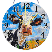 Load image into Gallery viewer, Acrylic Special Shape Animals 5D Diamond Painting Clock Art Craft for Home Decor