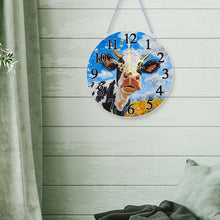 Load image into Gallery viewer, Acrylic Special Shape Animals 5D Diamond Painting Clock Art Craft for Home Decor