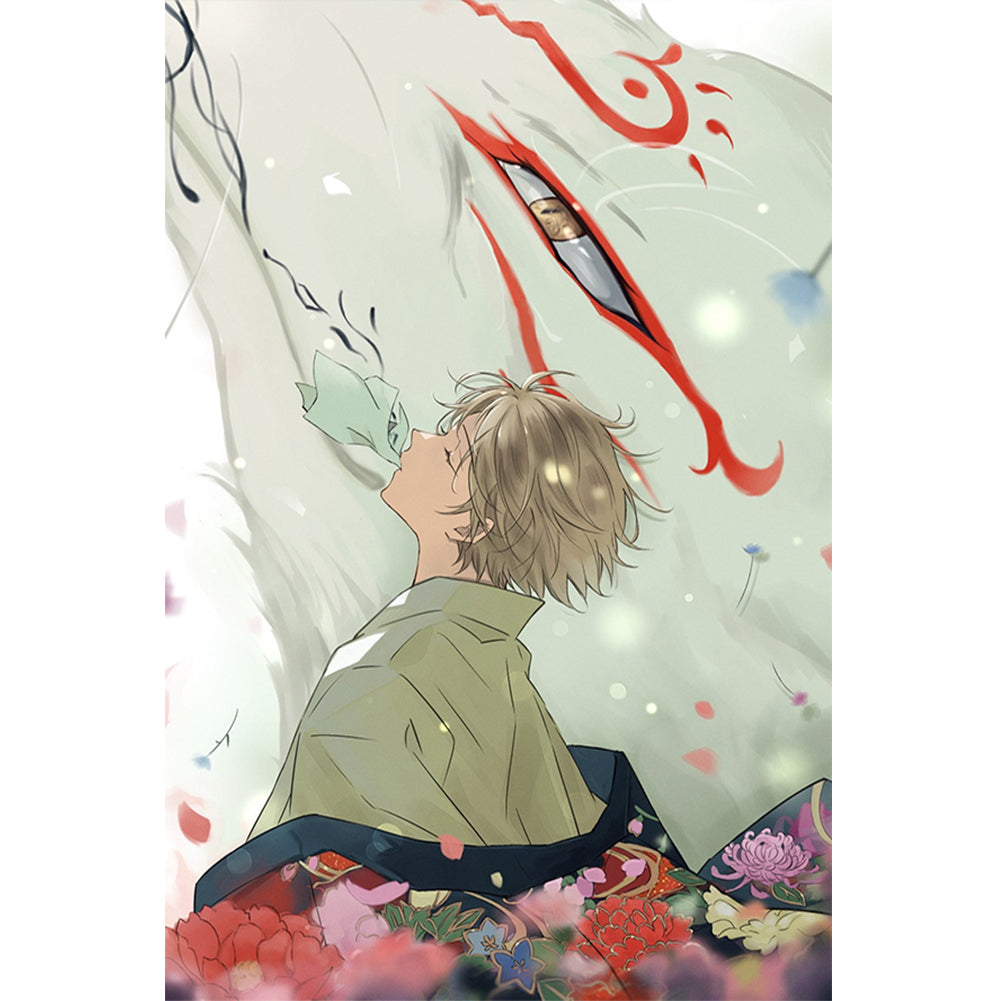 Diamond Painting - Full Round - Natsume Takashi And Cat Teacher (40*60CM)