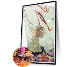 Load image into Gallery viewer, Diamond Painting - Full Round - Natsume Takashi And Cat Teacher (40*60CM)