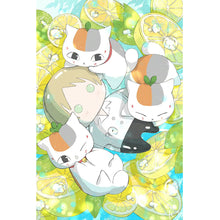 Load image into Gallery viewer, Diamond Painting - Full Round - Natsume And The Three Kitty Teachers (40*60CM)