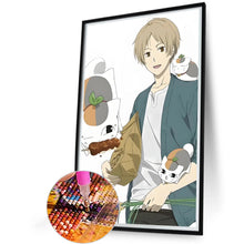 Load image into Gallery viewer, Diamond Painting - Full Round - Natsume And Three Cat Teachers (40*60CM)