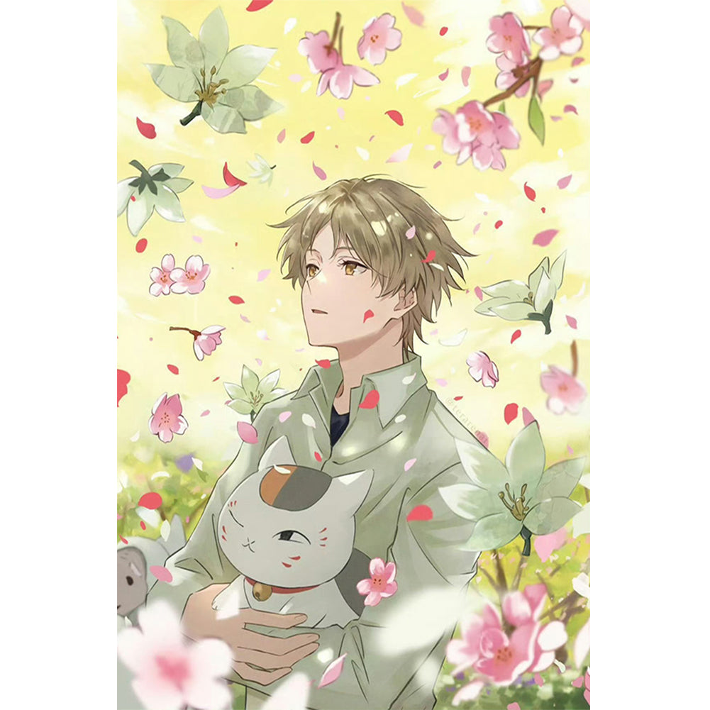 Diamond Painting - Full Round - Natsume And The Sea Of ??Petals (40*60CM)