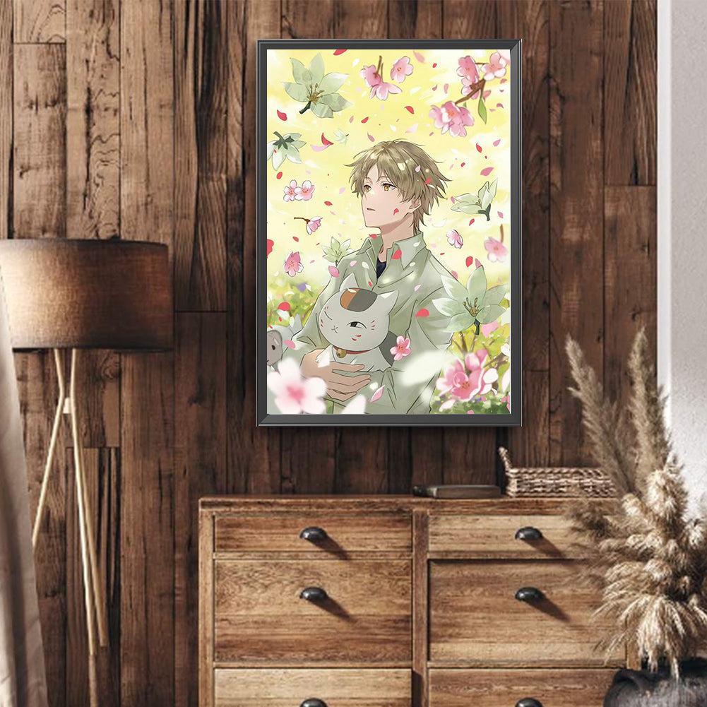Diamond Painting - Full Round - Natsume And The Sea Of ??Petals (40*60CM)