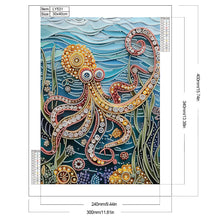 Load image into Gallery viewer, Diamond Painting - Partial Special Shaped - Quilled Paper Painting Of Marine Life (30*40CM)