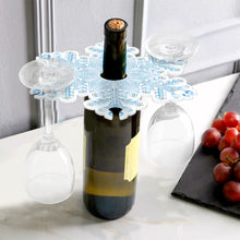 Load image into Gallery viewer, Snowflake Diamond Painting Wine Glass Rack DIY Wine Glass Holder Storage Rack