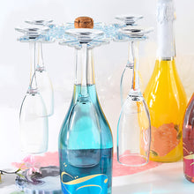 Load image into Gallery viewer, Snowflake Diamond Painting Wine Glass Rack DIY Wine Glass Holder Storage Rack