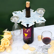 Load image into Gallery viewer, Snowflake Diamond Painting Wine Glass Rack DIY Wine Glass Holder Storage Rack