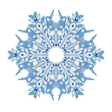 Load image into Gallery viewer, Snowflake Diamond Painting Wine Glass Rack DIY Wine Glass Holder Storage Rack