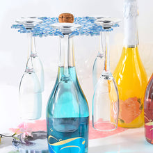 Load image into Gallery viewer, Snowflake Diamond Painting Wine Glass Rack DIY Wine Glass Holder Storage Rack