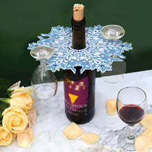 Load image into Gallery viewer, Snowflake Diamond Painting Wine Glass Rack DIY Wine Glass Holder Storage Rack