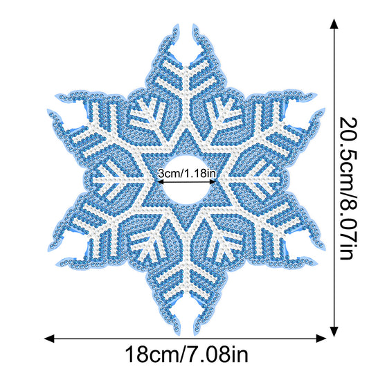 Snowflake Diamond Painting Wine Glass Rack DIY Wine Glass Holder Storage Rack