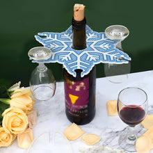 Load image into Gallery viewer, Snowflake Diamond Painting Wine Glass Rack DIY Wine Glass Holder Storage Rack