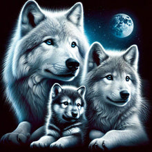Load image into Gallery viewer, Diamond Painting - Full Round - Wolf Under The Moon (40*40CM)