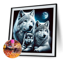 Load image into Gallery viewer, Diamond Painting - Full Round - Wolf Under The Moon (40*40CM)