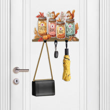 Load image into Gallery viewer, Acrylic Vase Bouquet Diamond Art Hanging Hooks A Row of 3 Hooks DIY Crafts Decor