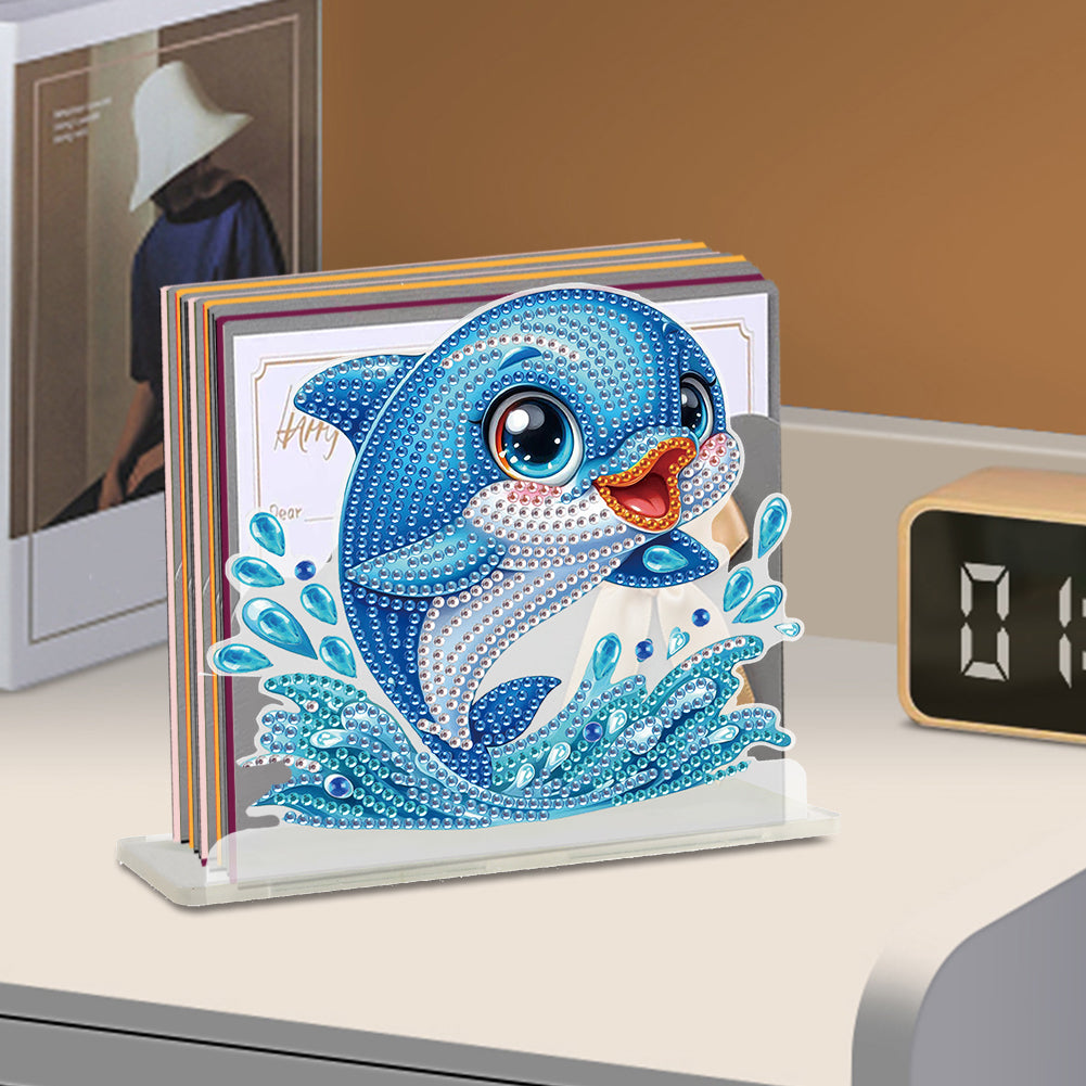 Acrylic Animals 5D DIY Diamond Art Paper Towel Storage Rack Decor for Home Decor
