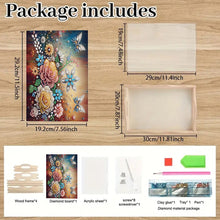 Load image into Gallery viewer, Diamond Painting Wooden Serving Tray with Handles Diamond Painting Dining Plate
