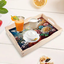 Load image into Gallery viewer, Diamond Painting Wooden Serving Tray with Handles Diamond Painting Dining Plate