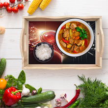 Load image into Gallery viewer, Diamond Painting Wooden Serving Tray with Handles Diamond Painting Dining Plate