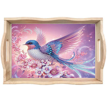 Load image into Gallery viewer, Diamond Painting Wooden Serving Tray with Handles Diamond Painting Dining Plate