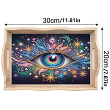 Load image into Gallery viewer, Diamond Painting Wooden Serving Tray with Handles Diamond Painting Dining Plate