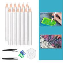 Load image into Gallery viewer, 22 Pieces Wax Rhinestone Picker Pencil Wax Pencil Set Rhinestone Picker Pen Set