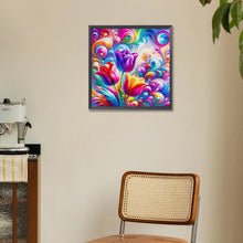 Load image into Gallery viewer, Diamond Painting - Full Round - Colorful Abstract Art Flowers (30*30CM)