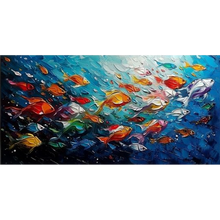 Load image into Gallery viewer, Diamond Painting - Full Round - Fish (70*40CM)