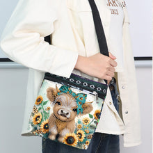 Load image into Gallery viewer, Sunflower Yak 5D DIY Diamond Painting Shopper Bag Diamond Handmade Satchel Bag