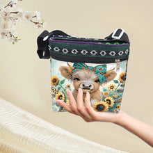 Load image into Gallery viewer, Sunflower Yak 5D DIY Diamond Painting Shopper Bag Diamond Handmade Satchel Bag