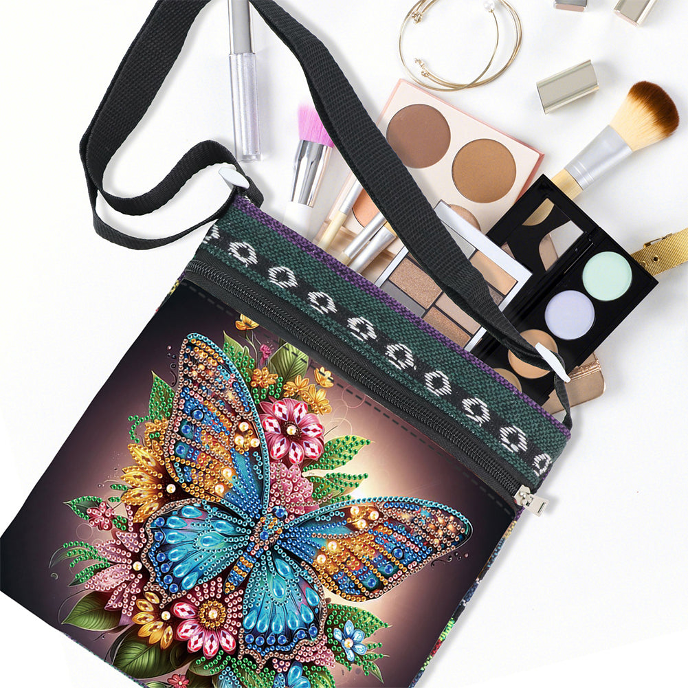 Flowers Animals 5D DIY Diamond Painting Shopper Bag Diamond Handmade Satchel Bag