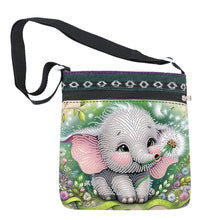Load image into Gallery viewer, Flowers Animals 5D DIY Diamond Painting Shopper Bag Diamond Handmade Satchel Bag