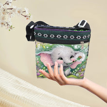 Load image into Gallery viewer, Flowers Animals 5D DIY Diamond Painting Shopper Bag Diamond Handmade Satchel Bag