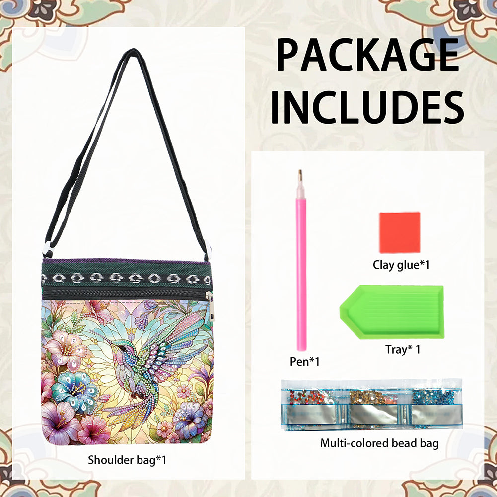 Flowers Animals 5D DIY Diamond Painting Shopper Bag Diamond Handmade Satchel Bag