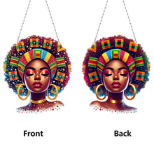 Load image into Gallery viewer, Indian Woman 5D DIY Diamond Painting Dots Pendant for Garden Window Decor