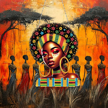 Load image into Gallery viewer, Indian Woman 5D DIY Diamond Painting Dots Pendant for Garden Window Decor