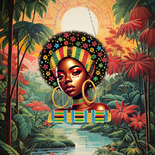 Load image into Gallery viewer, Indian Woman 5D DIY Diamond Painting Dots Pendant for Garden Window Decor