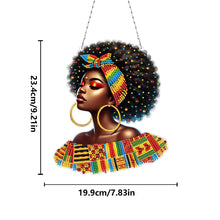 Load image into Gallery viewer, Indian Woman 5D DIY Diamond Painting Dots Pendant for Garden Window Decor