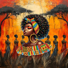 Load image into Gallery viewer, Indian Woman 5D DIY Diamond Painting Dots Pendant for Garden Window Decor