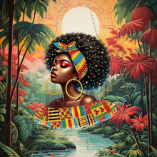 Load image into Gallery viewer, Indian Woman 5D DIY Diamond Painting Dots Pendant for Garden Window Decor