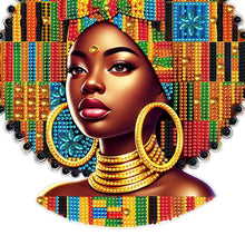 Load image into Gallery viewer, Indian Woman 5D DIY Diamond Painting Dots Pendant for Garden Window Decor